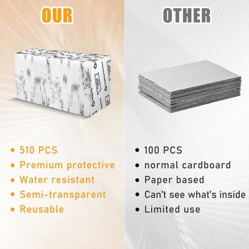 Coolrunner 510 Pack Trading Card Shipping Protector Coolrunner 3.5"" x 4.5"" Plastic Card Protectors Card Mailers durable Card Savers for Trading Cards Hard Plastic Flats for Card Breakers (510) - Image 3